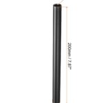 Patikil 8 Inch 15Mm Rod, 2 Pack Camera Rods With M12 Female Thread Aluminum Alloy For 15Mm Rail Support System, Black - Image 2