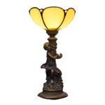 Vintage Style Stained Glass Table Lamps Night Light Baroque Handmade for Living Room Bedroom Coffee Table Reading Desk Beside Nightstand294