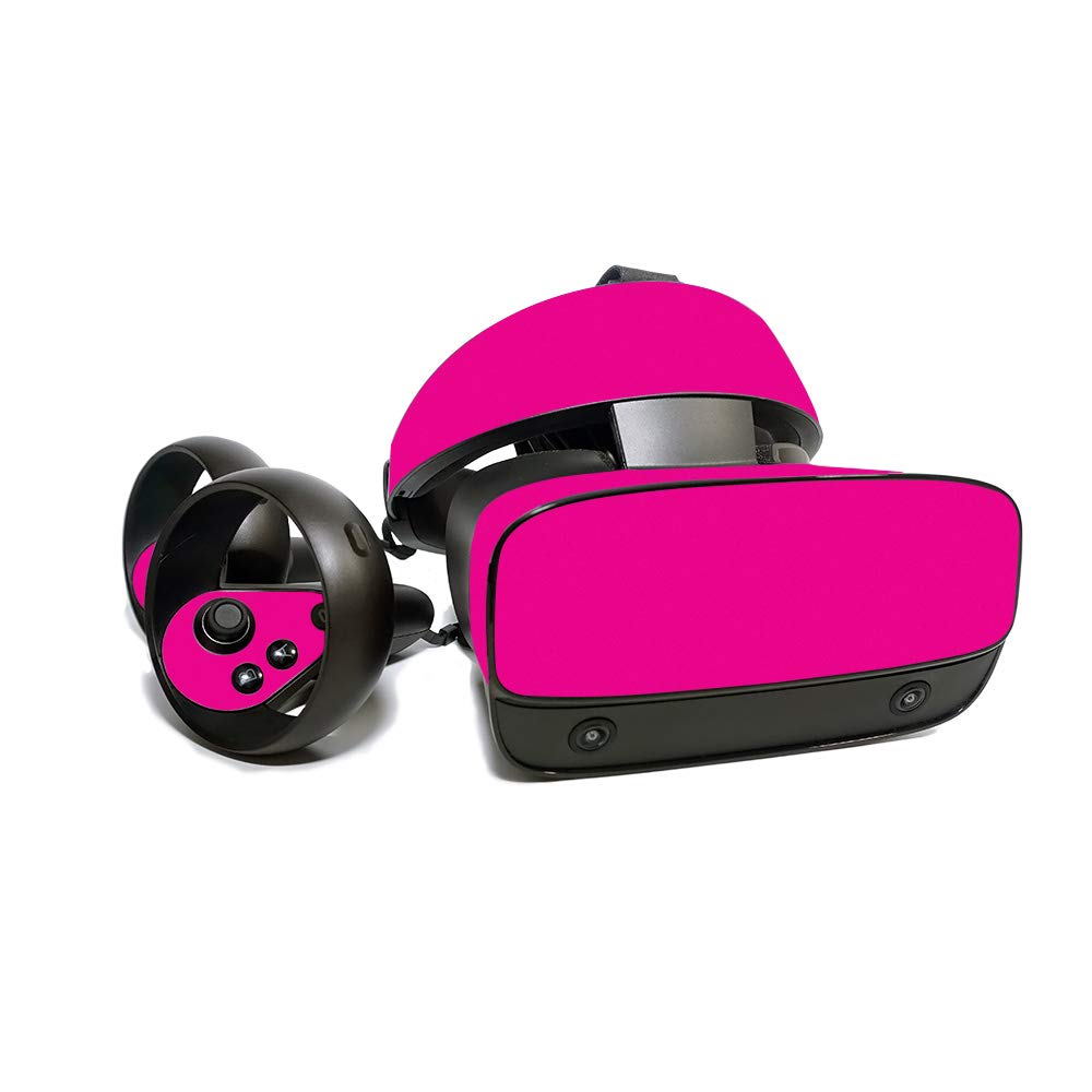 MightySkins Skin for Oculus Rift S - Solid Hot Pink | Protective, Durable, and Unique Vinyl Decal Wrap Cover | Easy to Apply, Remove, and Change Styles | Made in The USA