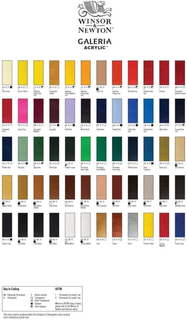 Winsor Newton Galeria Acrylic Color, 60Ml 2Oz Tube, Crimson - Image 5