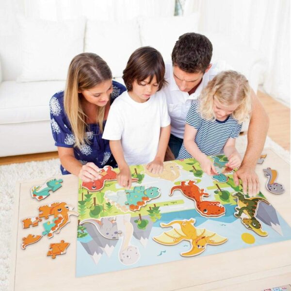 Beginner Dinosaur Puzzles For 2, 3, 4 Year Old Toddlers, 8 Pack Jigsaw Floor Puzzles, Educational Learning Puzzles For Toddlers - Image 6