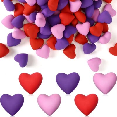 Uniqus 120 Pieces Valentine Erasers Red Heart Erasers Valentines Day Erasers For Kids Mini Heart Shaped Erasers Holiday Erasers