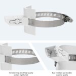 Outdoor Pole Mount For Eufy Solocam S340, No Drill Mounting For Eufy S340White, 1 Pack - Image 3