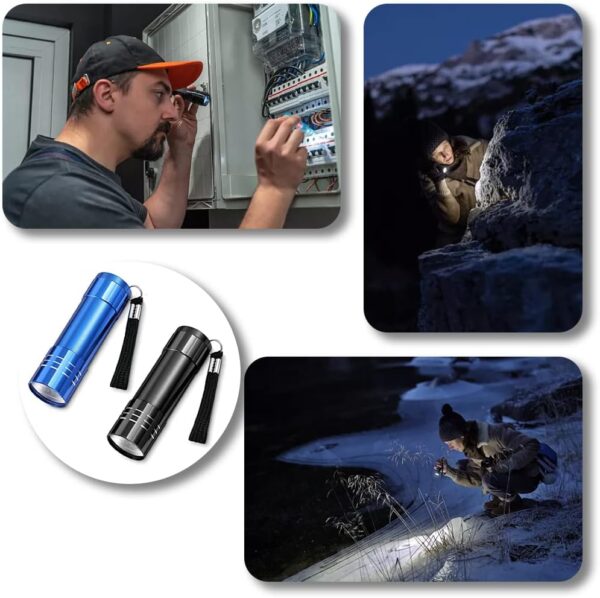 2Pcs Portable Outdoor Mini Pocket Flashlight Led Torch Waterproof Led Torch For Home Camping Outdoor Emergency Daily Home - Image 7