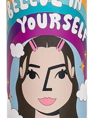Paint by Number Believe in Yourself Canvas Painting DIY Allin1 Art Kit, Includes Paint Brushes, Kids Girls Tweens, Ages 7+