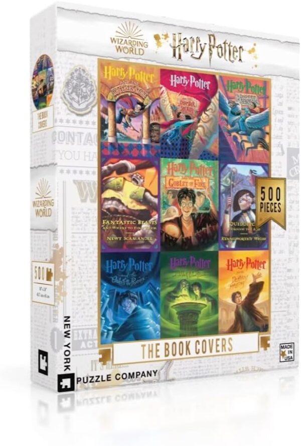 York Puzzle Company Harry Potter Book Cover Collage 500 Piece Jigsaw Puzzle - Image 2
