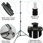 Aluminum Alloy Photography Tripod Stand, 9.19 Feet/2.8M Studio Lighting Tripod Stand For Video Lights, Photography Lights - Image 2