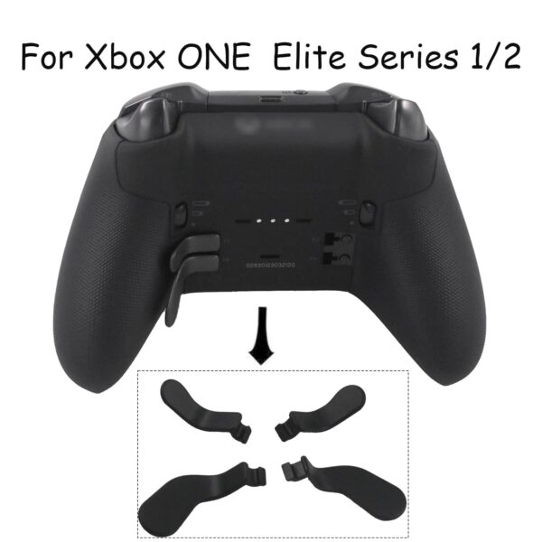 4 Pack Elite Controller Paddles for Xbox Elite 2 Controller Paddles,Stainless Steel Elite Core Controller Paddle for Xbox One Elite Controller Series 2,Elite Series 1,and Elite 2 Core Controller (Black) - Image 6