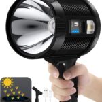 1000000 Lumens Spotlight, 6 Modes Super Bright Rechargeable Spotlight Flashlight, Ipx6 Waterproof Outdoor Handheld Spot Lights For Marine Hunting Boating, Xxx-Large With Tripod