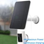 Updated Version 4W Solar Panel Charging Compatible With Stick Up Cam Battery Spolight Cam Battery Only, With 13.1Ft Waterproof Charging Cable, Ip65 Weatherproof,Includes Secure Wall Mount - Image 5