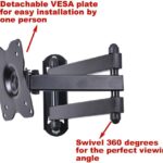 Videosecu Ml12B Tv Lcd Monitor Wall Mount Full Motion 15 Inch Extension Arm Articulating Tilt Swivel For Most 1931 Led Tv Flat - Image 4