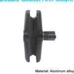 Double Clamp Mount Bracket Monitor Magic Socket Arm W/1/420 Ball Head For Desk Photo Studio Light Stand, Photography Reflector - Image 5