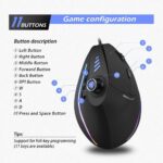 zelotes Wired Gaming Mouse with Joystick,10000DPI,11 Programmable Buttons,Vertical Ergonomic Mouse,USB Optical Computer Mouse,PC Gaming Mouse for Laptop,PC,Black - Image 6