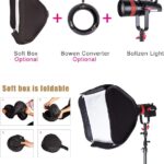 CameTv Boltzen 55W Cob Q55S Fresnel Focusable Led Video Light,BiColor 3200K5600K Cri96+Tlci97+Lighting Effects Foucsing Light - Image 8
