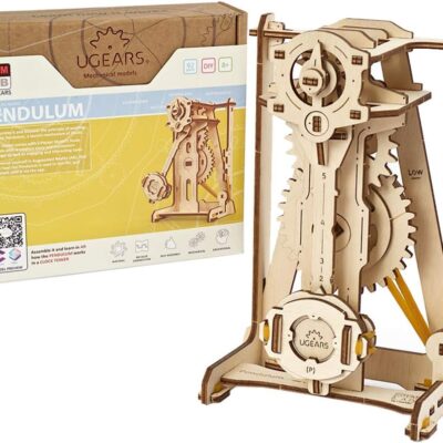 UGEARS STEM Pendulum Model Kit - Creative Wooden Model Kits for Adults, Teens and Children - DIY Mechanical Science Kit for Self Assembly - Unique Educational and Engineering 3D Puzzles with App