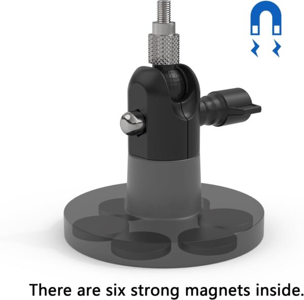 Magnetic Security Wall Mount For Pan Tilt Camera More Stable And Indooroutdoor Pan Tilt Camera Bracket 1Pack,Black - Image 2