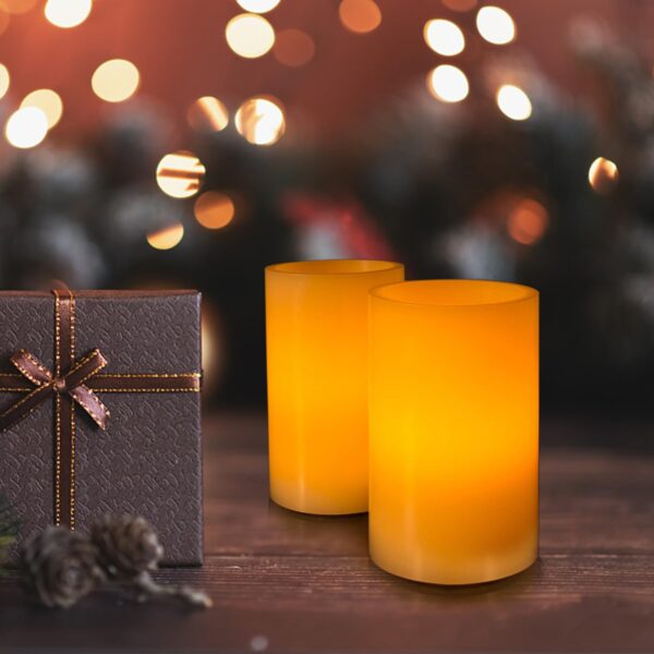 12 Pcs Flameless Flicking Votive Candles Battery Operated 3D Wick Ivory LED Candles for Wedding, Halloween, Christmas Decor, Party and Home Decoration - Image 5