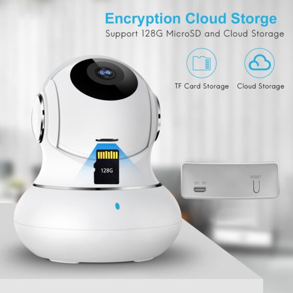 Indoor Camera 2K, Litokam 360 Pan/Tilt Smart Home Security Camera For Pets/Dog With Phone App, Baby Camera With Motion Detection - Image 9