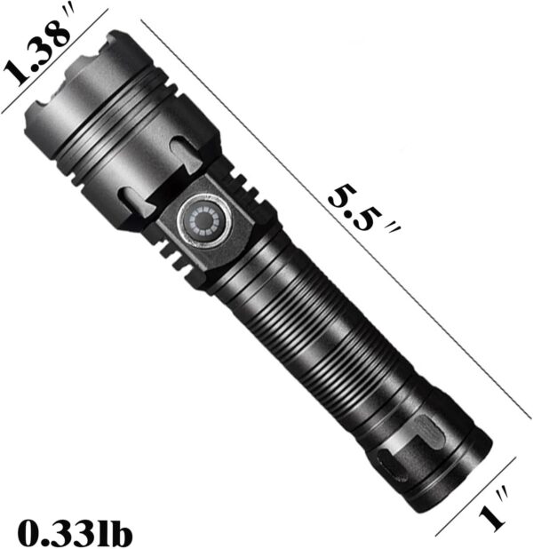 Rechargeable Blood Tracking Light for Night Hunting 2000 Lumens Blood Trail Tracking Flashlight for Hunter (Blood Finding Flashlight) - Image 8