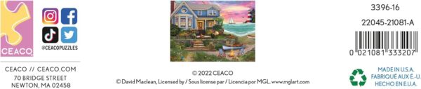 Ceaco David Maclean Heart Beach 1000 Piece Jigsaw Puzzle - Image 7