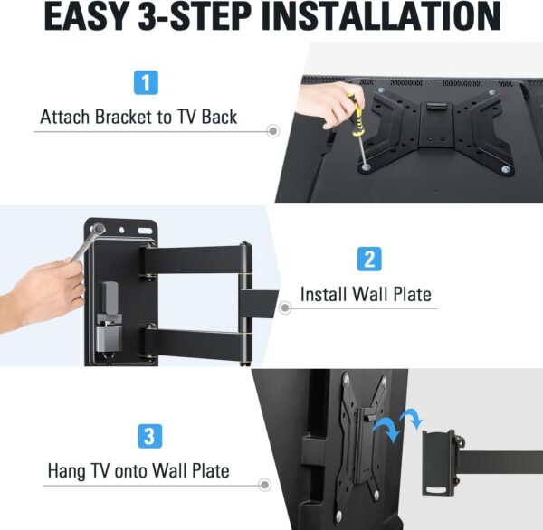Mounting Dream Ul Listed Lockable Rv Tv Mount For Most 1743 Inch Tv, Rv Mount For Camper Trailer Motor Home Boat Truck, Full - Image 8