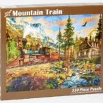 Vermont Christmas Company Mountain Train Jigsaw Puzzle 550 Piece - Image 2