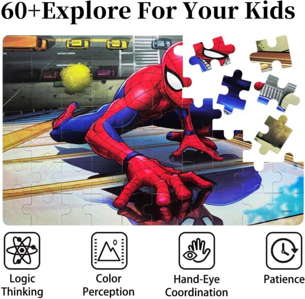 Uniqus Neilden Kids Puzzles Ages 58, 60 Pieces Puzzles For Kids Ages 46, Jigsaw Puzzles In A Metal Box, Educational Learning - Image 3