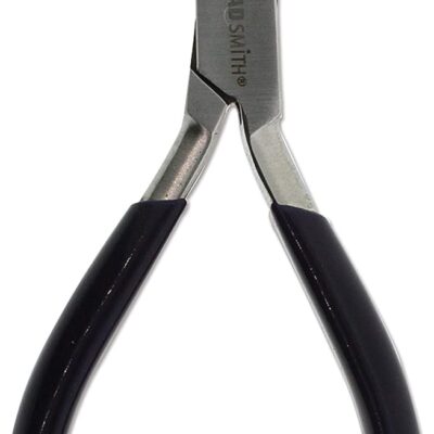 The Beadsmith Double Nylon Jaw Ring Bending Plier, 5.5 Inches 140Mm, Black Pvc Comfort Grip Handle, No Spring, For Protecting Wire When Bending