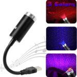Aevdor Usb Star Light Sound Activated, 3 Colors + 9 Functional Modes, Car Ceiling Interior Light, Romantic Usb Night Light