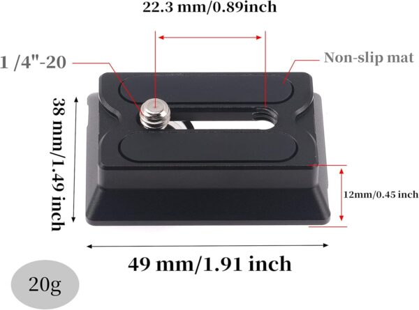 Dslr Mirrorless Camera Quick Release Plate ArcaSwiss Standard For Dji Ronin Sc 2 / Rsc 2 / Rs 3 / Rs 3 Pro Gimbal Accessories - Image 4
