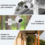 Pole Mounting Bracket For Cam OutdoorV3,Adjustable Wall Mount For Camera Outdoor Indoor Wire Smart Home Camera System - Image 7