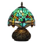 Vintage Style Table Lamps Stained Glass Lamps Patterns Handmade Dragonfly Bedroom Bedside Lampshades Living Room Modern269