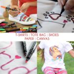 Zenacolor 20 Fabric Markers Pens Set Non Toxic Fabric Paint Fine Point Textile Marker Pen - Image 4