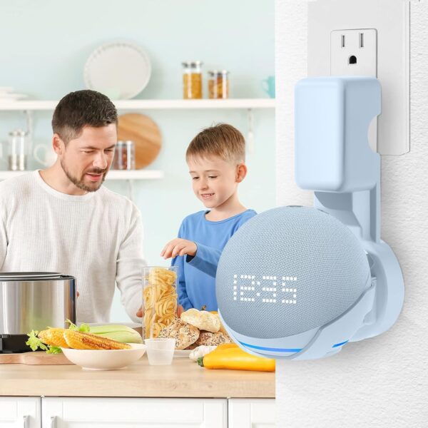 Wall Mount Holder For Echo Dot 5Th Generation, Outlet Hanger Stand For Echo Dot 5Th 4Th Gen, SpaceSaving Dot Accessories - Image 6
