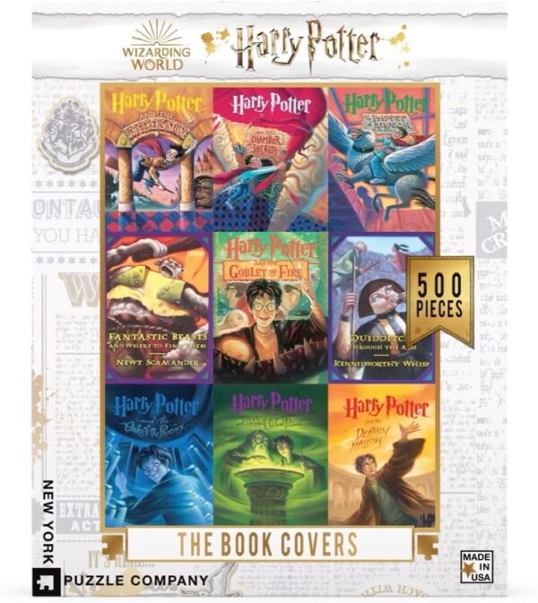 York Puzzle Company Harry Potter Book Cover Collage 500 Piece Jigsaw Puzzle - Image 3