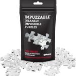 Funwares Impuzzable Insanely Impossible Puzzle: 100Piece Clear Acrylic Puzzle For S, Every Piece Unique, False Edges, False