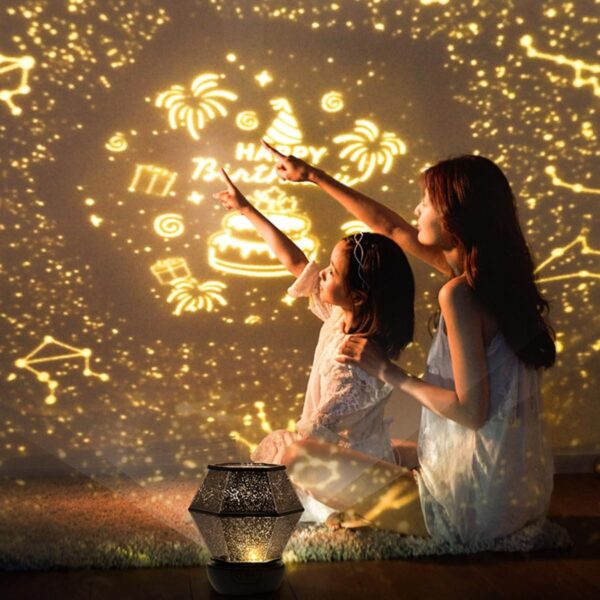 12 Sets Of Films, Star Projector For Kids, Galaxy Projector For Bedroom, Diy Starry Sky Star Projection Lamp, Night Light With 36 - Image 4