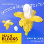 Mini Building Blocks Banana Fruit, Cute Banana Toy, Banana Stress Toy, Miniature Banana Decor Banana Gifts, Bricks Fruits Toy, Street Food City, Food Building Toy Set For Adults (BANANA) - Image 2