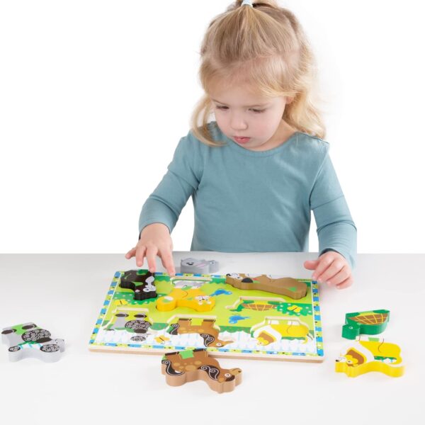 Melissa Doug Pets Wooden Chunky Puzzle 8 Pcs - Image 2