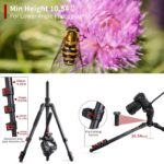 62'' Camera Tripod With Fluid Head, Monopod Tripod Aluminum, For Dslr Camera Camcorder, Compatible For Cannon Nikon Camera - Image 6