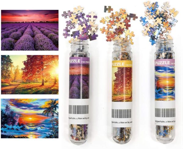 3 Pack Landscape Mini Jigsaw Puzzles 150 Pieces For S Small Jigsaw Puzzle 6 X 4 Inches House Entertainment Toys Home Decor Puzzles