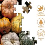 Thanksgiving Pumpkin Puzzles For S 1000 Pieces, Autumn Fall Harvest Collage Puzzles, Impossible Hard Difficult Jigsaw Puzzle - Image 4