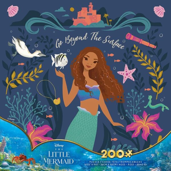 Ceaco Disney Friends Live Action Little Mermaid 200 Piece Jigsaw Puzzle - Image 2