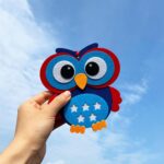 12PCS Fourth4th of July Crafts Patriotic Owl DIY Felt Cutouts Kid’s Party Favors Supplies - Image 6