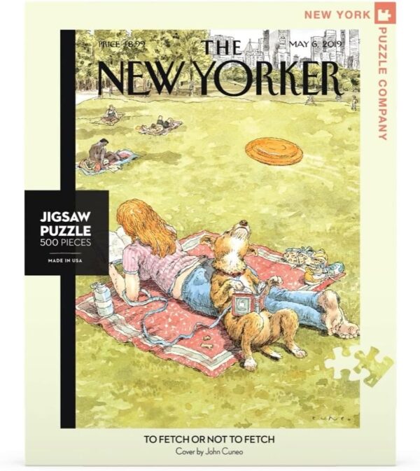 York Puzzle Company Yorker To Fetch Or Not To Fetch 500 Piece Jigsaw Puzzle - Image 3