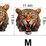 Wooden Jigsaw Puzzle For , Puzzle Wooden Jigsaw, S Wooden Jigsaw Puzzles Agile Leopard Animal Wooden Puzzle A57.6 7.8In 90Pcs - Image 6