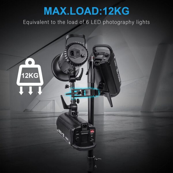 Fomito Super Clamp Universal MultiFunction AType Flash Clip With 2X 5/8 Inch Interface Screw  1X 1/4 Inch Male Screw - Image 7
