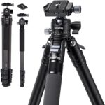 Smallrig Ap10 Carbon Fiber Tripod, Lightweight Compact Camera Tripod With Detachable Monopod, 360° Ball Head, Quick Release Plate