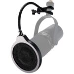 YOUSHARES Pop Filter 4 Inch 3 Layers Metal Windscreen with Flexible 360° Gooseneck Clip Mic Mask Shield Compatible with Shure MV7 Mic