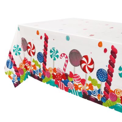 1 Ps andy Table overs andy Lollipop Plastic Tablecloths Girls Baby Showe christmas Sweet andy Theme Birthday andyland Party Decor